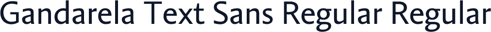 Gandarela Text Sans Regular Regular