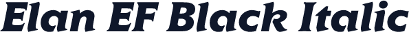 Elan EF Black Italic
