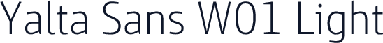 Yalta Sans W01 Light