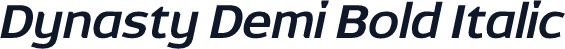 Dynasty Demi Bold Italic