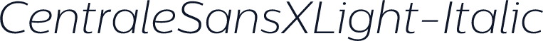 CentraleSansXLight-Italic