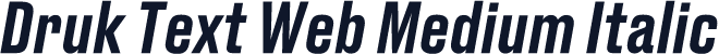 Druk Text Web Medium Italic