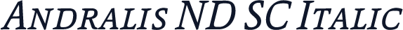 Andralis ND SC Italic