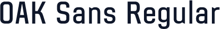 OAK Sans Regular