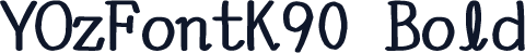 YOzFontK90 Bold