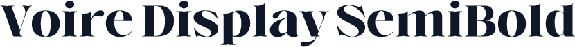 Voire Display SemiBold