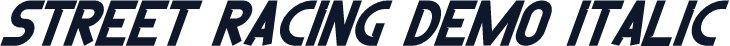 Street Racing Demo Italic
