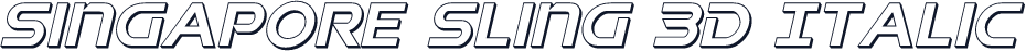 Singapore Sling 3D Italic