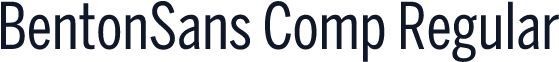 BentonSans Comp Regular