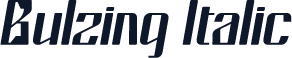 Bulzing Italic