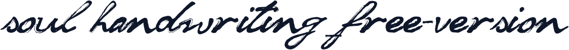soul handwriting_free-version