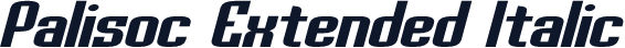 Palisoc Extended Italic