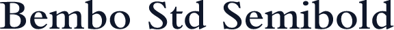 Bembo Std Semibold