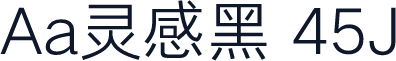 Aa灵感黑 45J