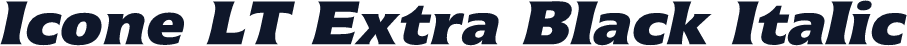 Icone LT Extra Black Italic