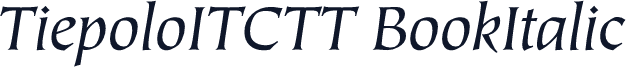 TiepoloITCTT BookItalic