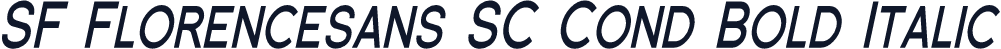 SF Florencesans SC Cond Bold Italic