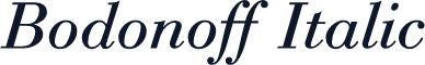 Bodonoff Italic