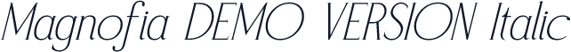 Magnofia DEMO VERSION Italic