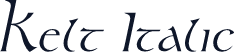 Kelt Italic