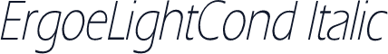 ErgoeLightCond Italic