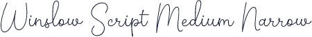 Winslow Script Medium Narrow