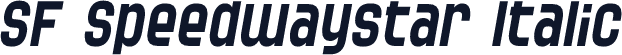 SF Speedwaystar Italic