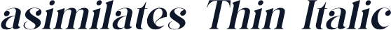 asimilates Thin Italic