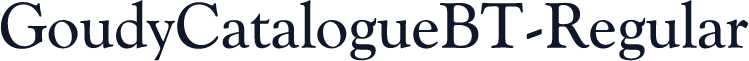 GoudyCatalogueBT-Regular