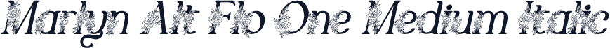 Marlyn Alt Flo One Medium Italic