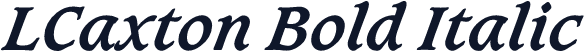 LCaxton Bold Italic