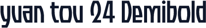yuan tou 24 Demibold