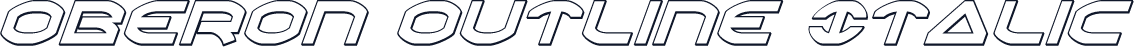 Oberon Outline Italic
