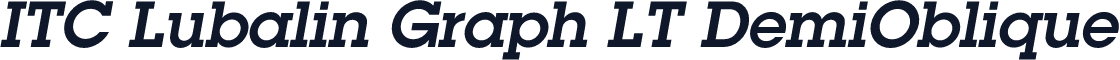 ITC Lubalin Graph LT DemiOblique