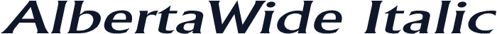 AlbertaWide Italic