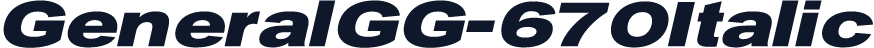 GeneralGG-670Italic