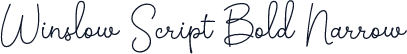Winslow Script Bold Narrow