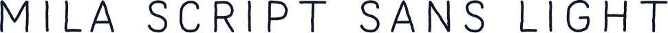 Mila Script Sans Light