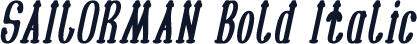 SAILORMAN Bold Italic
