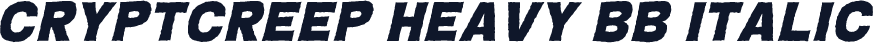 CryptCreep Heavy BB Italic