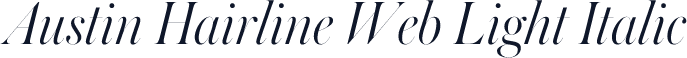 Austin Hairline Web Light Italic