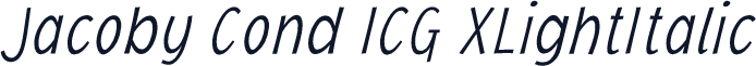 Jacoby Cond ICG XLightItalic