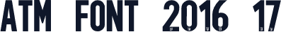 ATM font 2016-17