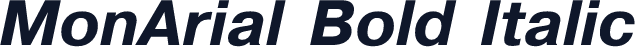 MonArial Bold Italic