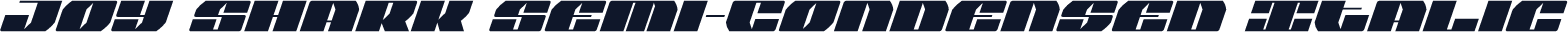 Joy Shark Semi-Condensed Italic