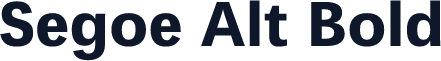 Segoe Alt Bold