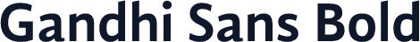 Gandhi Sans Bold