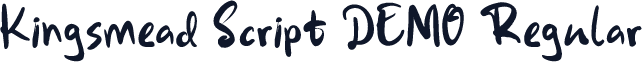 Kingsmead Script DEMO Regular