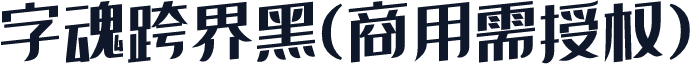 字魂跨界黑(商用需授权)