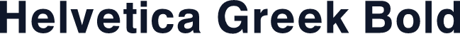 Helvetica Greek Bold